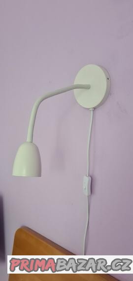 Bílá lampa na zeď 2 kusy