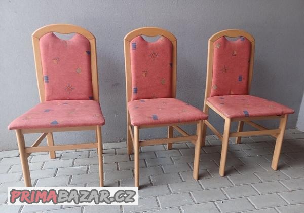 Židle čalouněné 3 ks