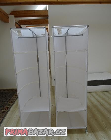 2 + 2ks Ikea pojízdný úložný prostor policový + šatní