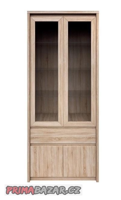 kondela-vitrina-se-suplikem-2d2w1s-dub-sonoma-norty-typ-3
