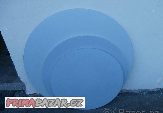 Stoly kulaté  náhradní desky šedé, stříbrné  od 99 kč