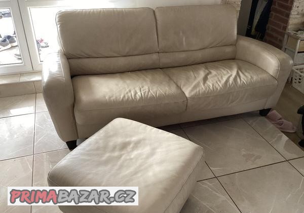 Prodám koženou rozkládací pohovku ke každodennímu spaní