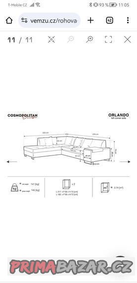 Rozkládací pohovka Orlando