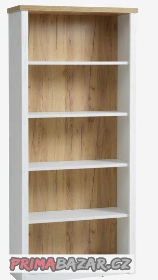Knihovna MARKSKEL 5 polic bílá/dub s 50% slevou 