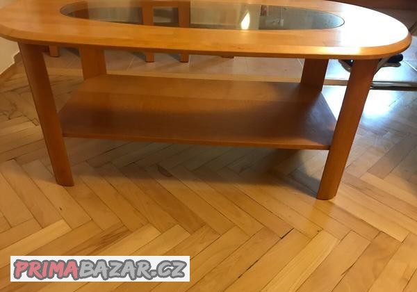 konferenční stolek světlé dřevo - masivní