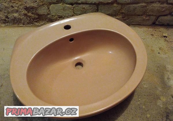 Umyvadlo barva béžová - hnědá