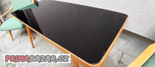 Pěkná sestava opaxitový stolek Jiroutek a křesla Brusel