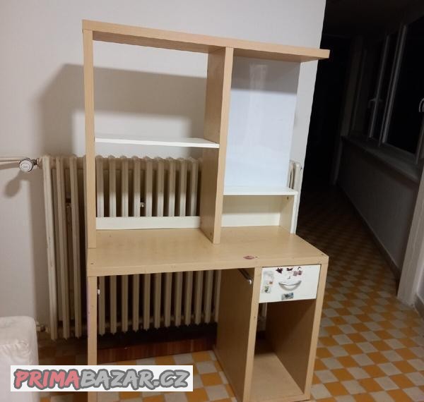 Psací stólek vysoky/skrinka
