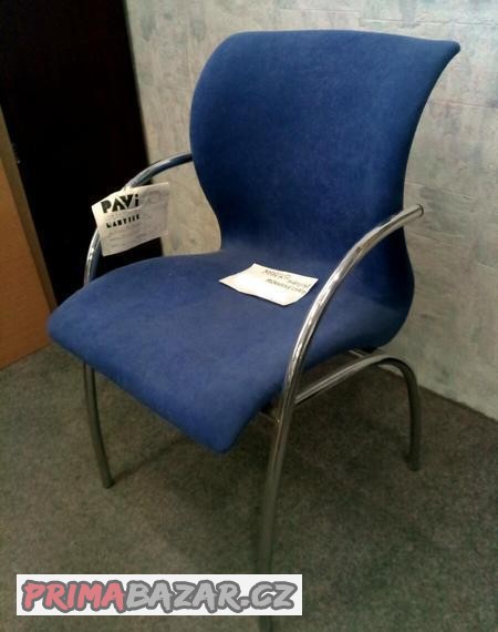 Polokřeslo jednací-jídelní MARIKA-kov.s čal.sedákem a opěrák