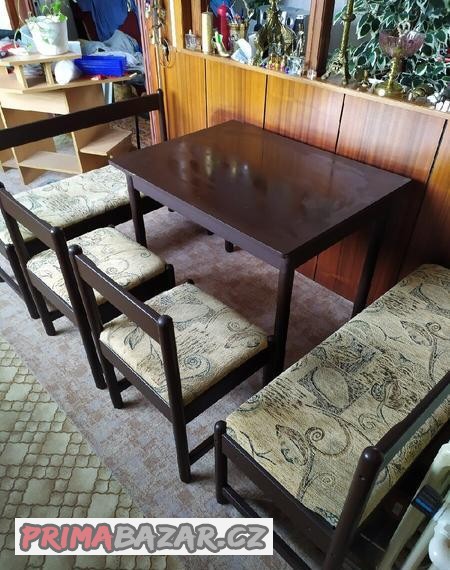 prodam-kuchynsky-stul-dve-lavice-a-dve-zidle