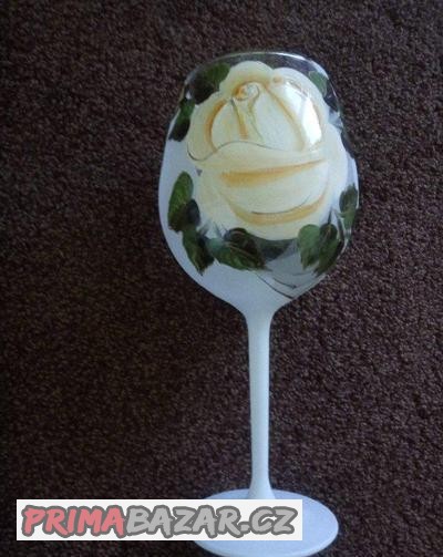 Ručně malovaná sklenice k 40