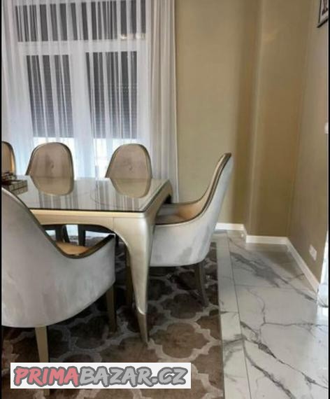 Nové luxusní židle k jídelnímu stolu - stylové -