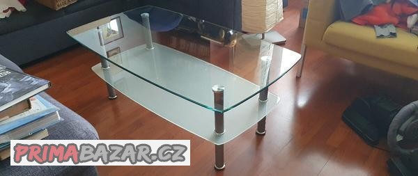 Konferenční stolek skleněný