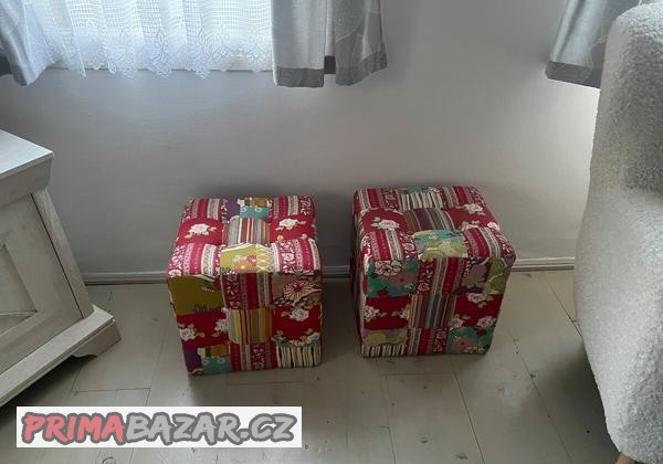 taburet-vzor-patchwork-polstrovany-2-ks