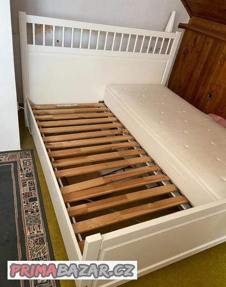 postel-ikea-hemnes-180x200-bila