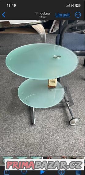 Stů stolek sklo konferenční