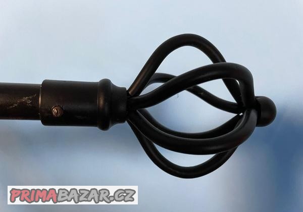 ikea-cerna-kovova-garnyz-teleskopicka-2x207-cm