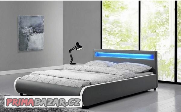 postel-dizajnova-z-eco-kuze-s-led-osvetlenim