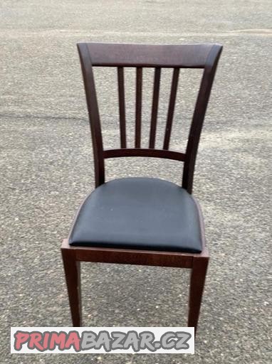 88x židle do restaurace buk masiv cerny potah