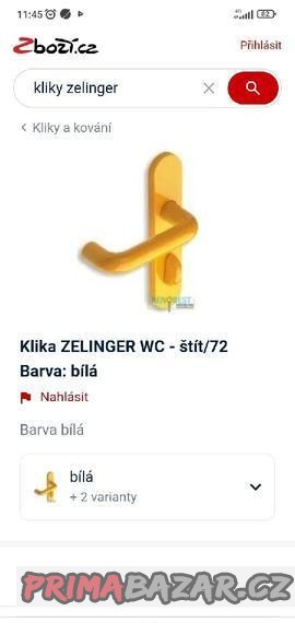 Koupím žlutou kliku - záchodová