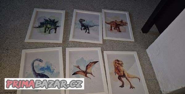 obrazek-s-dinosauru-v-ramecku-6ks