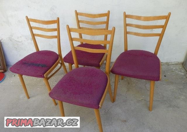 zidle-tvar-doubi-60-70-leta-4-ks