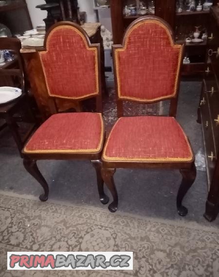 Starožitné židle 2ks masivní dub
