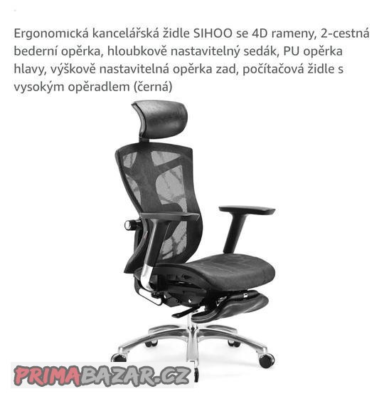 Nové ergonomické křeslo SIHOO model V1-M109