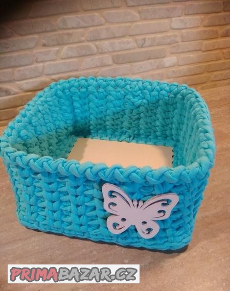 háčkovaný košík 6