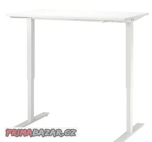 TROTTEN Polohovací stůl 120x70 bílý