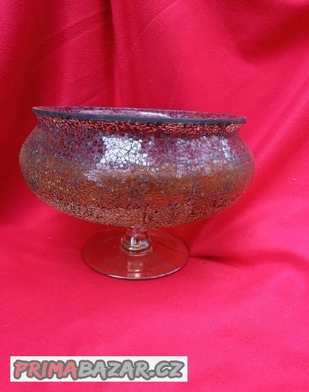 Dekorační skleněná mísa