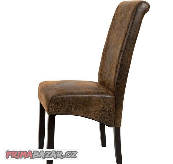 jidelni-zidle-ergonomicka-masivni-drevo-vintage-hneda