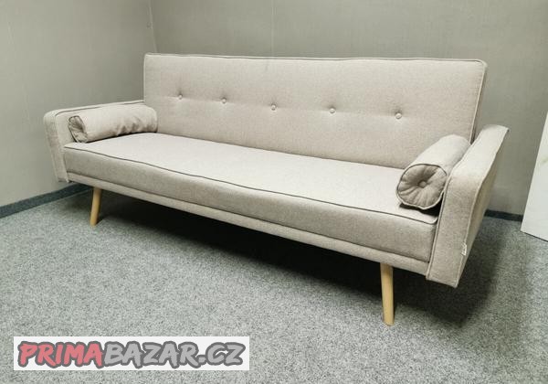 Nový béžový rozkládací gauč