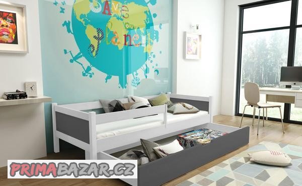 nova-detska-postel-masiv-bila-seda-matrace-suplik