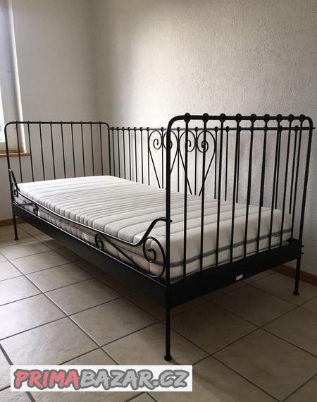 prodam-kovovou-postel-matraci-90cm-x-200cm