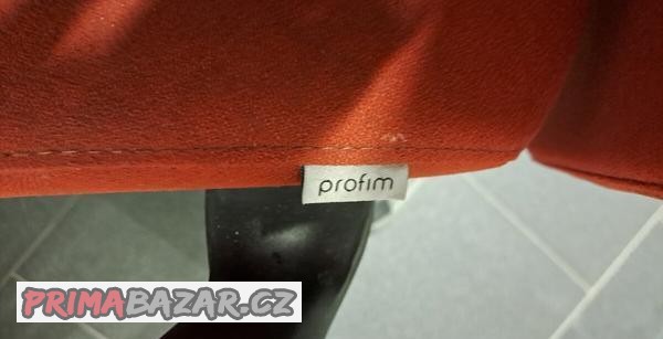 Kancelářská židle zn. PROFIM oranžová