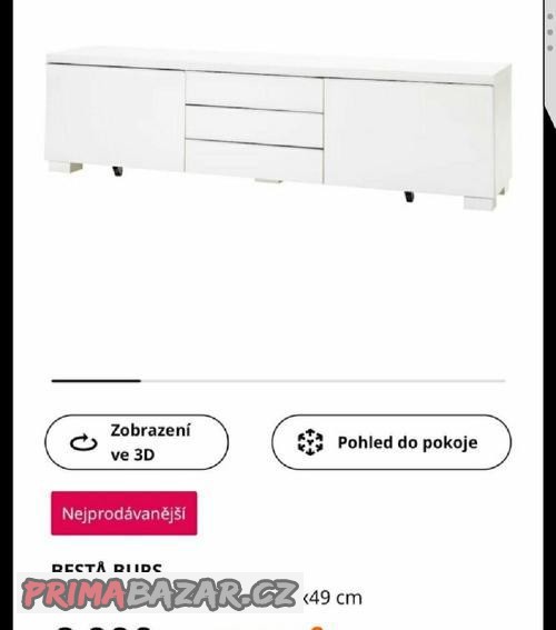 tv-stul-besta-burs-bila-lesk-180cm