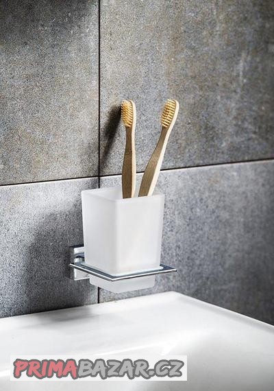 AQUALINE - APOLLO sklenka , nadoba, drzak na kartacky 3ks