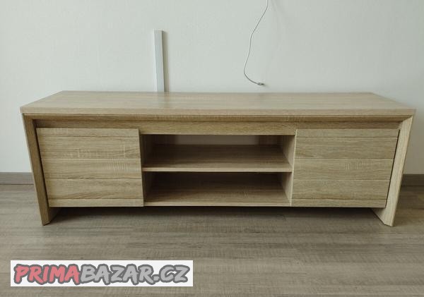 Televizní stolek (světlý dub)