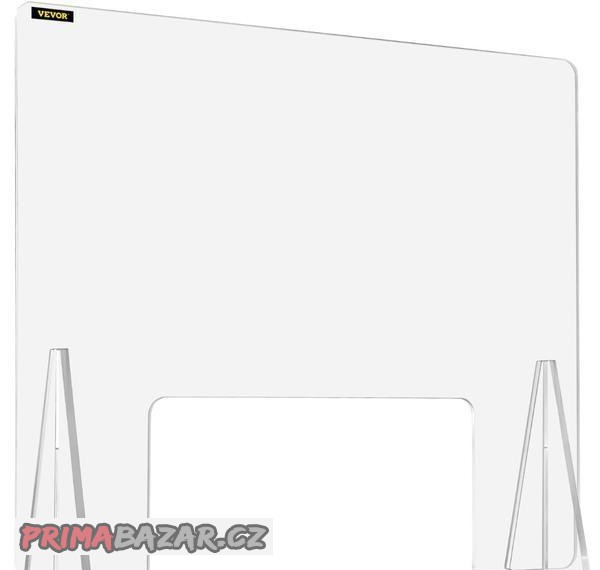 Akrylový štít na pult/přepážku 60 x 76 cm