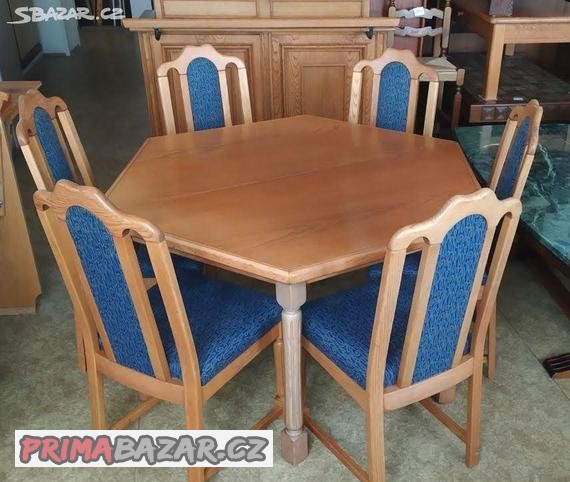 dubovy-rozkladaci-stul-6-zidli-komplet