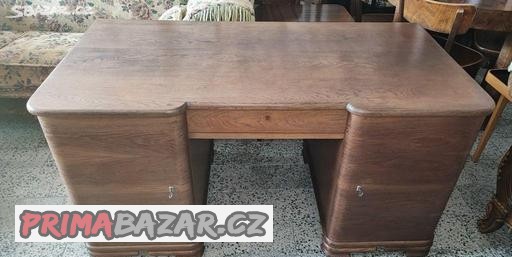 Starožitný masivní psací stůl