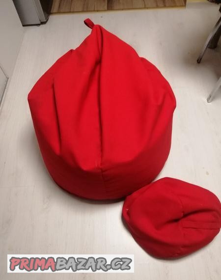 Sedací pytel + podložka pod nohy