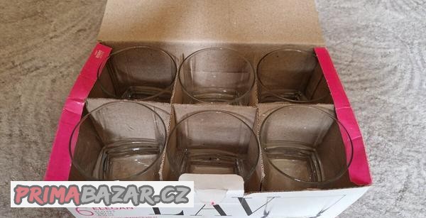 Skleničky 6 ks x 190 ml, nepoužité