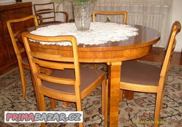 art-deco-lesteny-orech-bufet-sklenik-stul-zidle-lustr-kresl