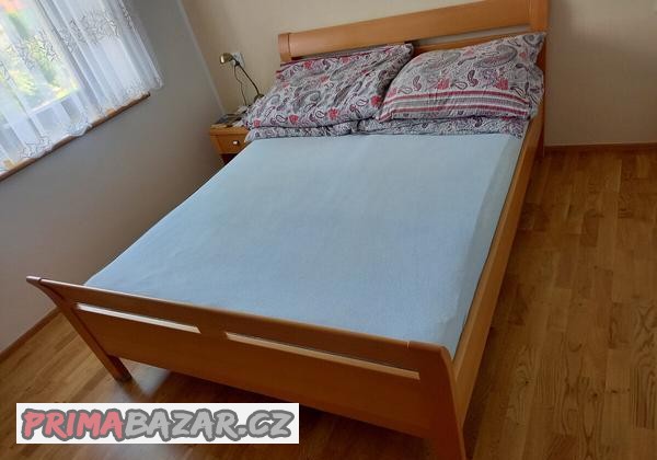prodam-drevenou-manzelskou-postel-160-205cm