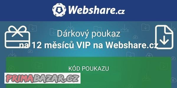 Roční VIP poukaz na Webshare.cz