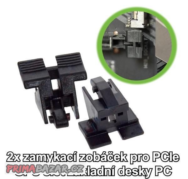 zamykací zobáček pro PCIe GPU slot základní desky PC