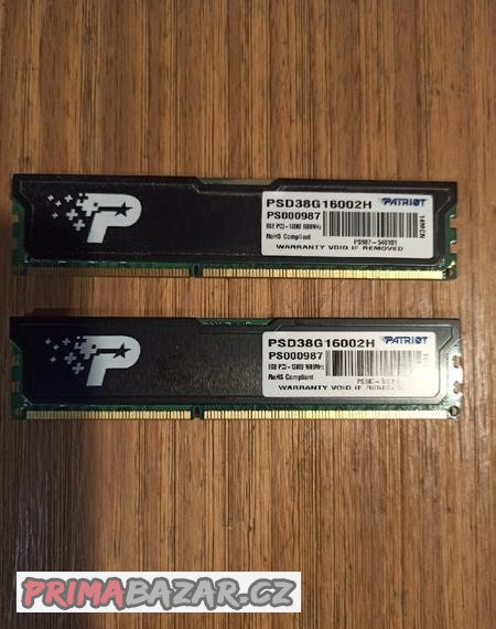 RAM DDR3 16GB 1600MHz kit 2x8GB Patriot