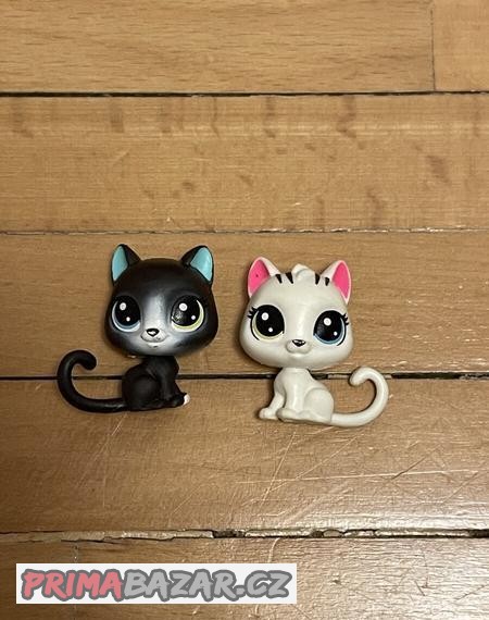 Littlest pět shop kočičky sada-černá a bílá